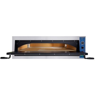 FOUR A PIZZA ELECTRIQUE PROFESSIONNEL, 1 X 4 PIZZA &Oslash; 360 MM, CHAMBRE ENTIEREMENT EN PIERRES REFRACTAIRES, COMMANDES MECANIQUES